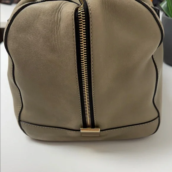 Chloe Taupe Leather Satchel